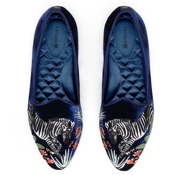 Birdies Shoes - Birdies x Minted The Heron Wild Zebra Loafers - Limited Edition